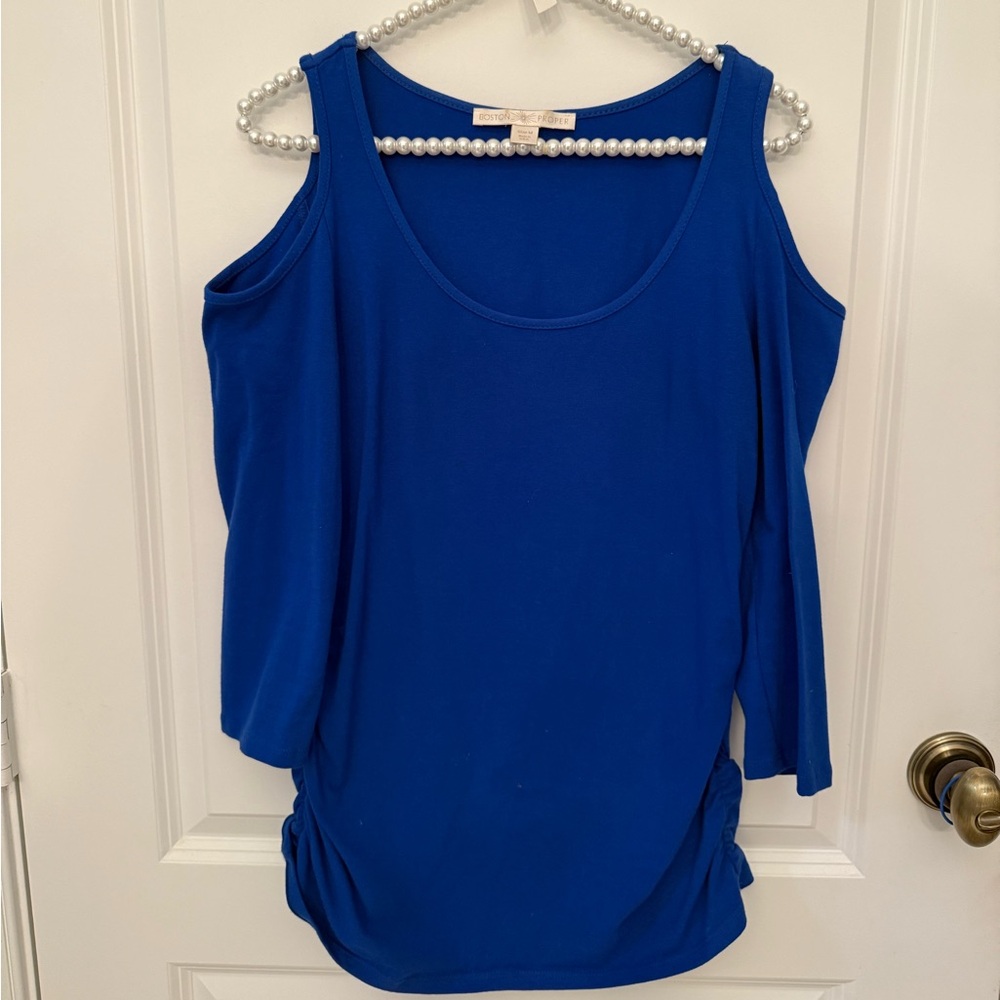 BOSTON PROPER - size M - cold shoulder long sleeve top